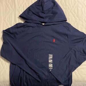 NWT Polo Ralph Lauren long sleeve hooded shirt boys L